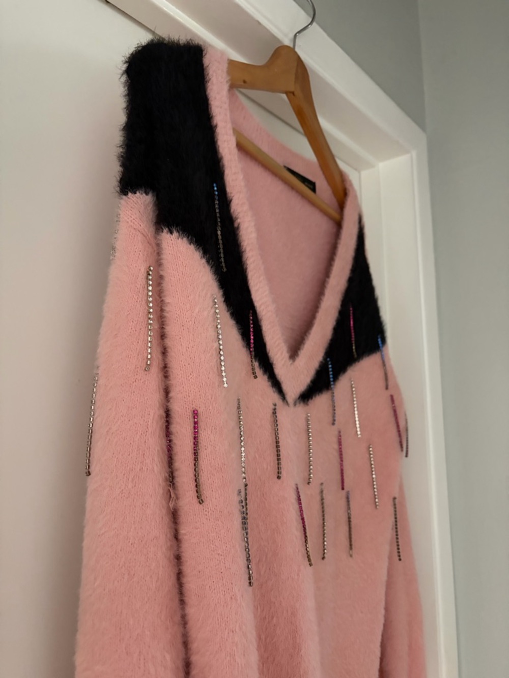 House of Harlow x Revolve Sweater Pink V-Neck Women's
